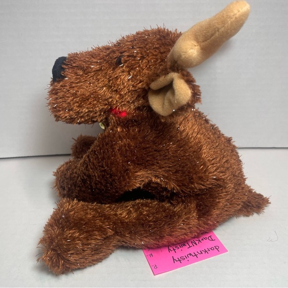 Vintage Hallmark Comet plush tinsel Reindeer Excellent - Picture 6 of 16